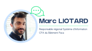 Marc Liotard Responsable regional Systeme d’Information CFA du Bâtiment Paca - client Aqsio